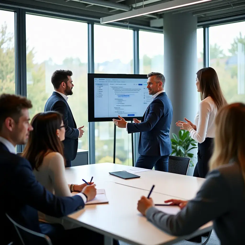 Modern office environment